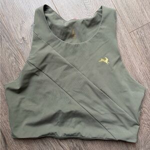 Tracksmith Olive Green Tank Top